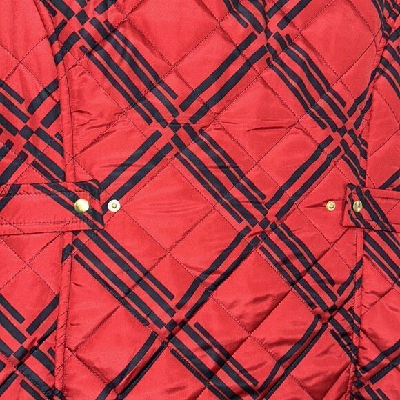 Crown & Ivy Red & Black Plaid Puffer Vest(Size Small) - Picture 7 of 7